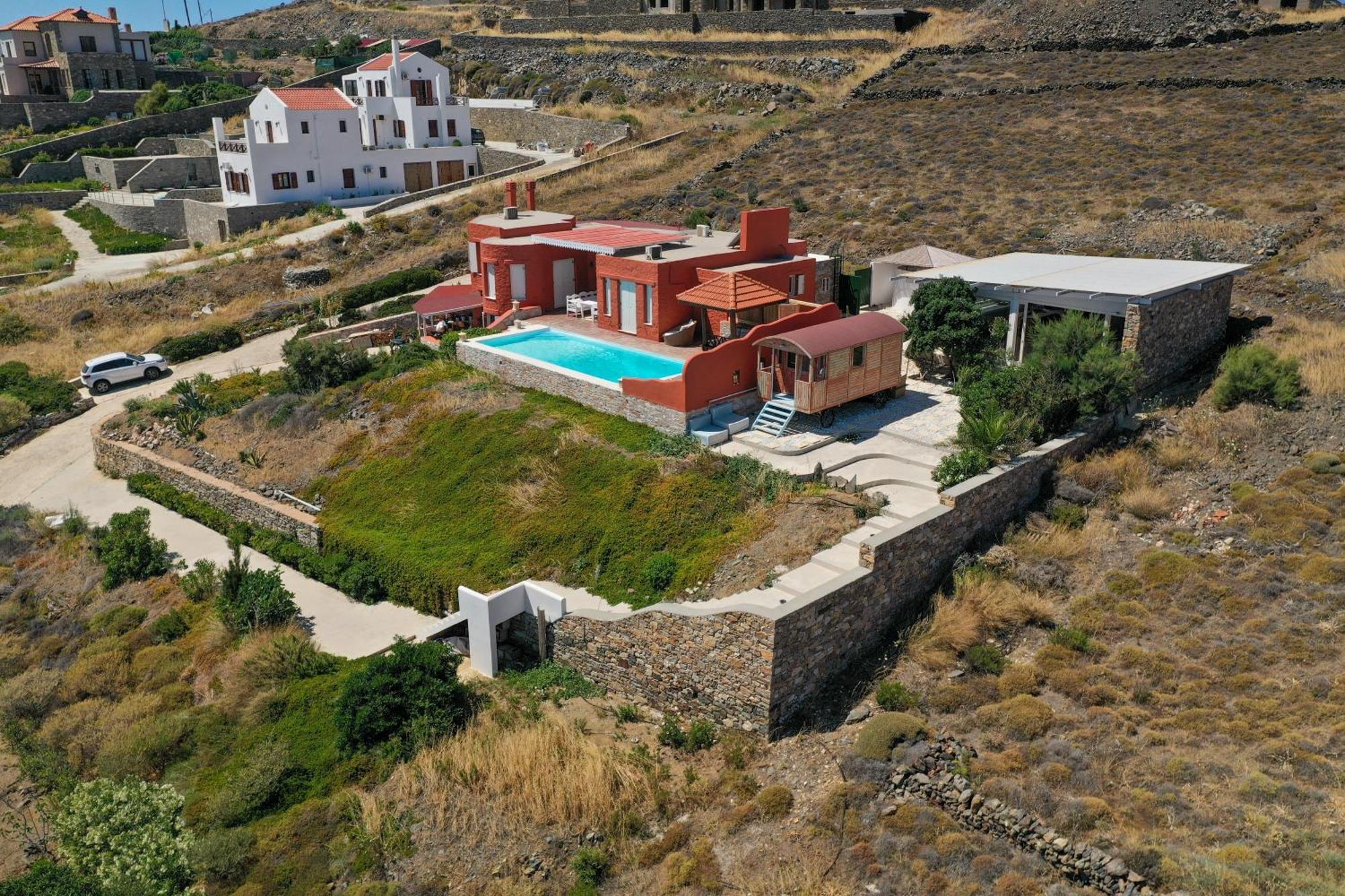 Villa Zen Dans Le Bleu Ermoupoli Exterior photo